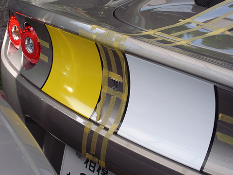 テール部分へのライン施工