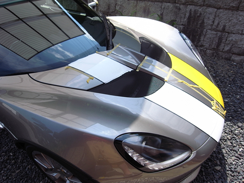 フロントへのライン施工