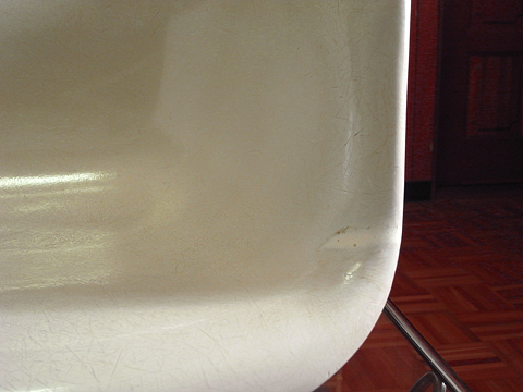 修理されたシェルの様子（表側）